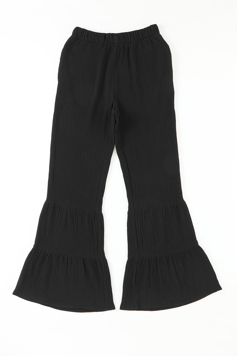 Long Flare Pants with Pocket